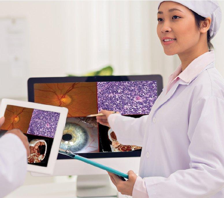 Synapse® VNA in use by a clinician, by Fujifilm (manufacturer image)